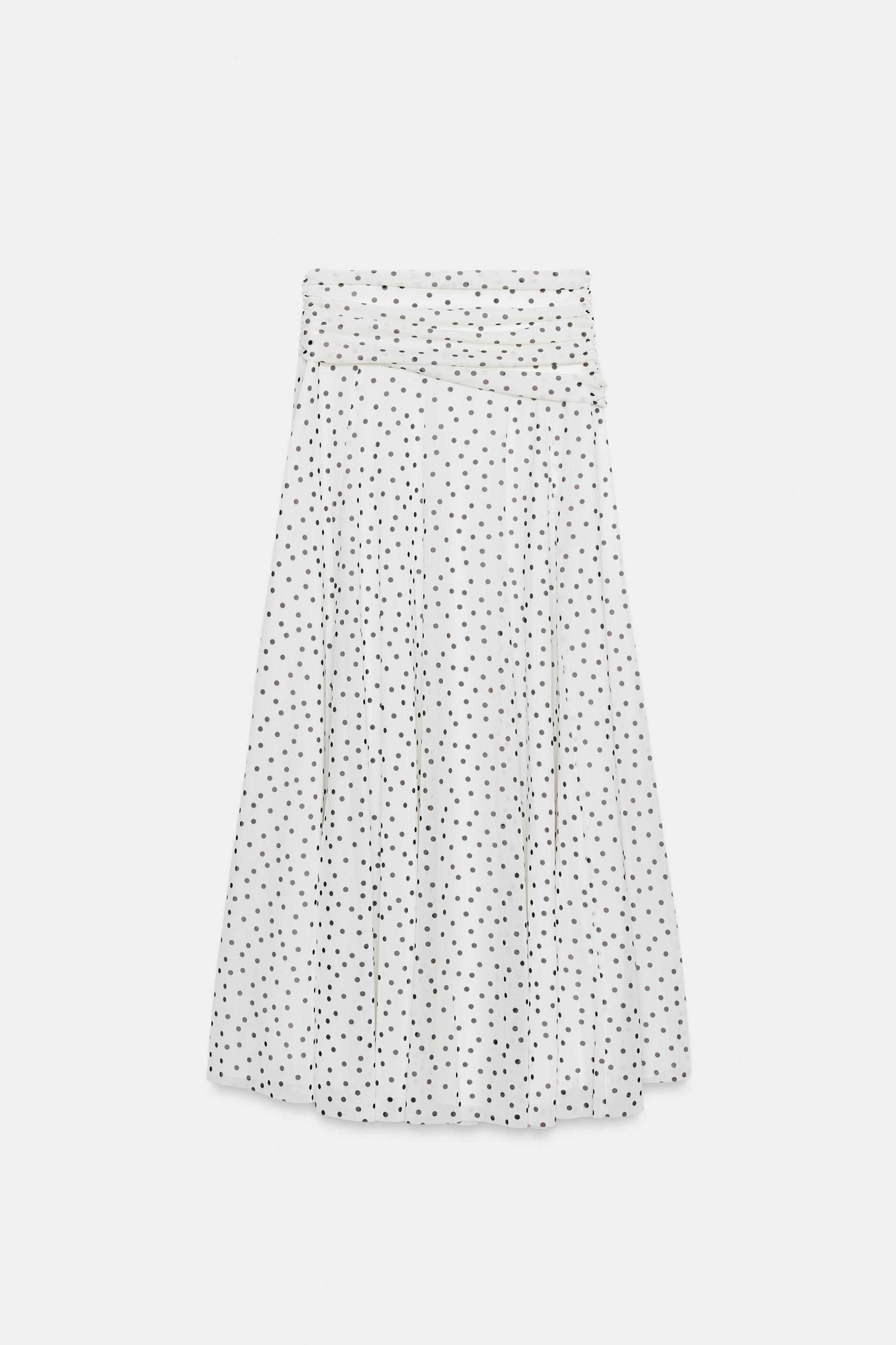 JUPE LONGUE À POIS